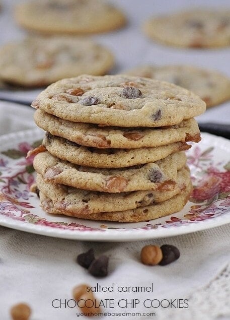 Salted Caramel Chocolate Chip Cookies