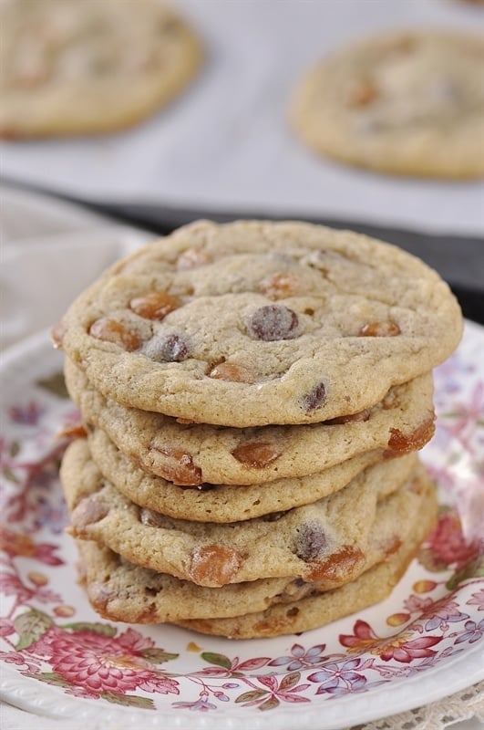 salted caramel chocolate chip cookies