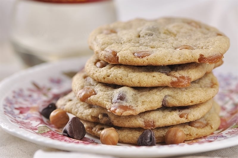 Salted Caramel Chocolate Chip Cookies