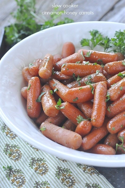 Slow Cooker Cinnamon Honey Carrots