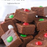 pieces of chocolate fudge