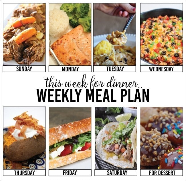 This Week for Dinner} Weekly Meal Plan #2 - Your Homebased Mom