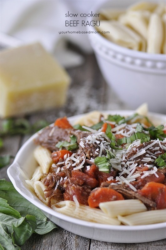 beef ragu over penne