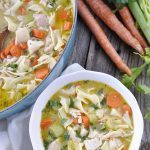 bowl of chicken noodle soup