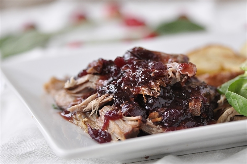 Crockpot Cranberry Pork Your Homebased Mom