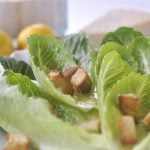 Romaine Lettuce Salad withy Lemon Vinaigrette @yourhomebasedmom.com