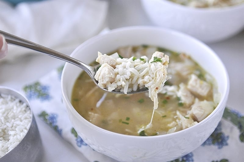 hearty chicken and rice soup