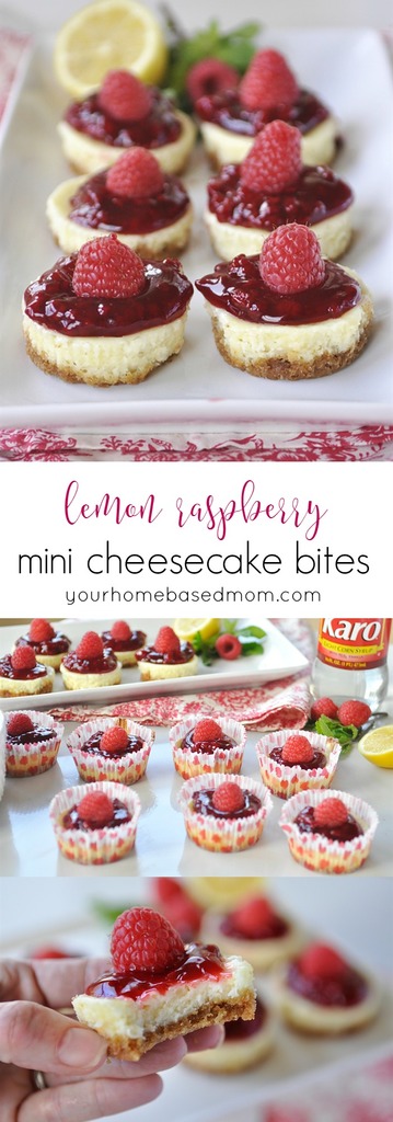 Lemon Raspberry Mini Cheesecake Bites C