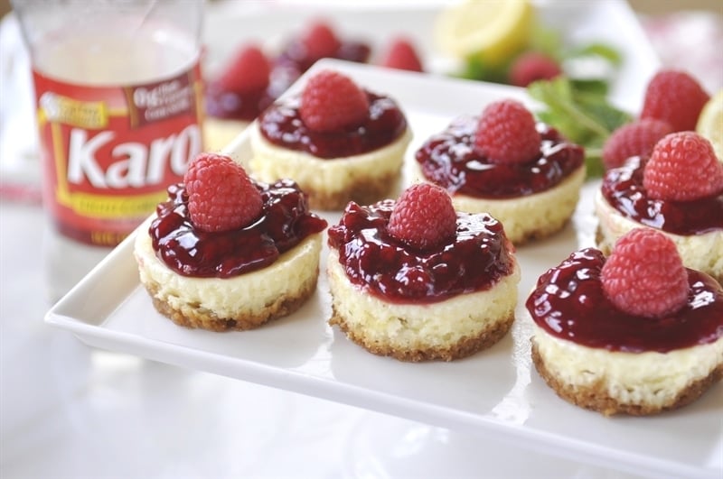 Lemon Raspberry Mini Cheesecake Bites