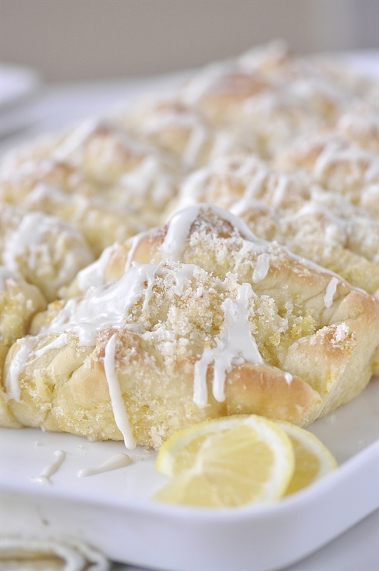 Lemon Foldover Coffee Cake