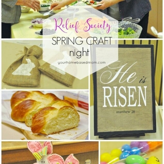 Relief Society Spring Craft Night h