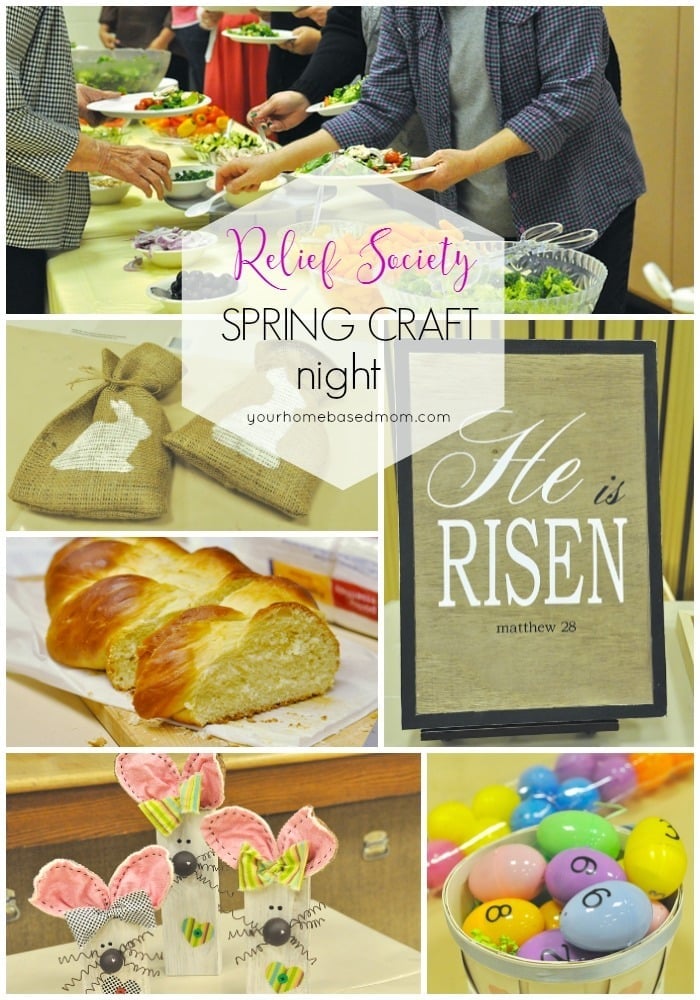 Relief Society Spring Craft Night h