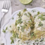 Salsa Verde Chicken only requires four ingredients and is so delicious!