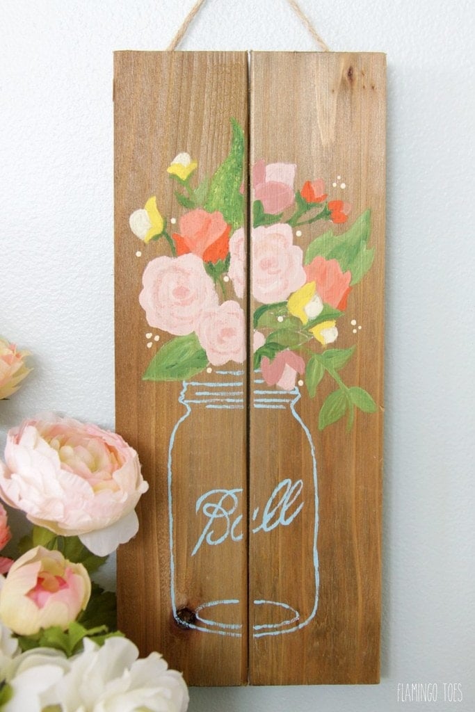 Simple-Mason-Jar-Pallet-Sign