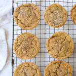 brown sugar cookies on a cooling rack