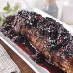 Blackberry Balsamic Herbed Pork Tenderloin