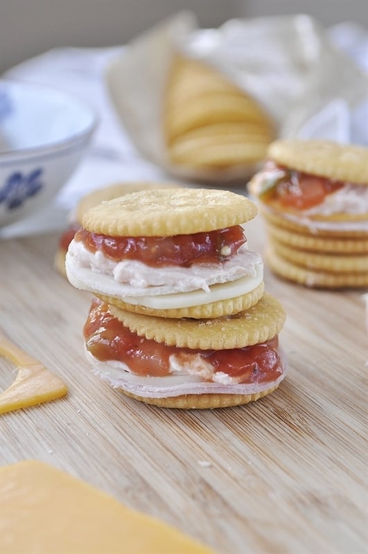 Cream Cheese & Mango Salsa RITZwich your homebased mom