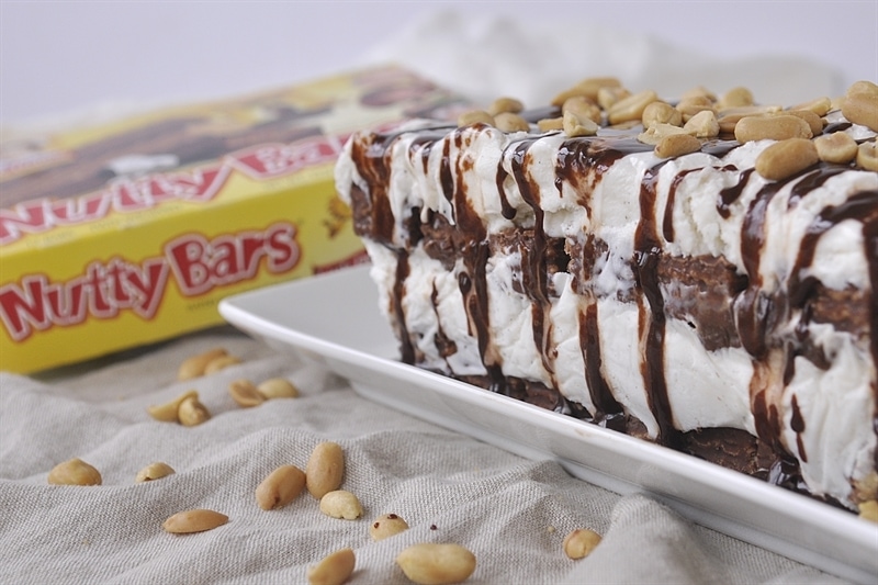 Nutty Bars Ice Cream Cake