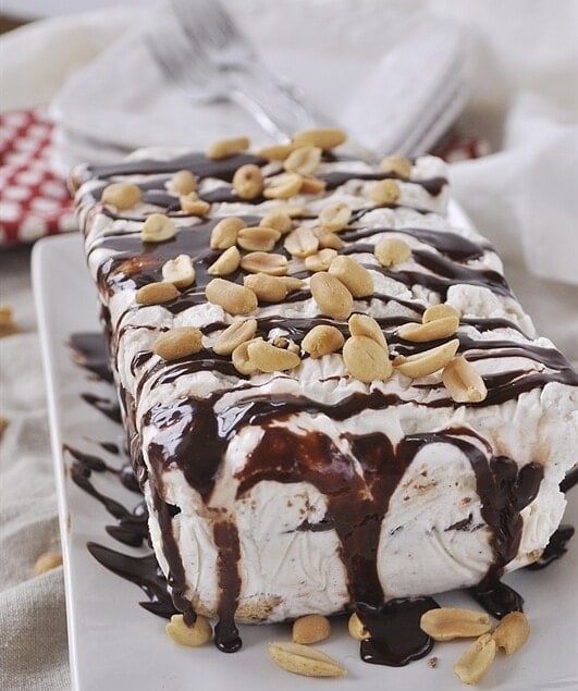 Nutty Bars Ice Cream Cake