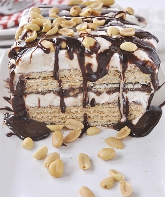 Nutty Bars Ice Cream Cake