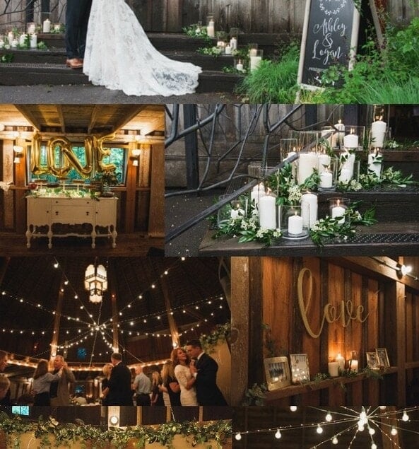 A Barn Wedding - turn a barn into a magical fairyland. More details at yourhomebasedmom.com