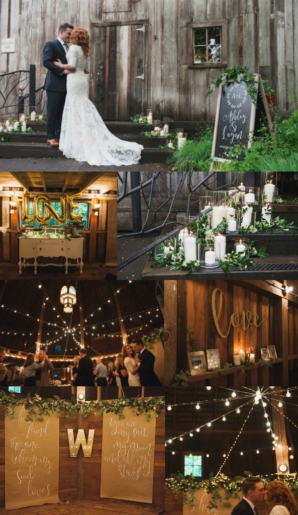 A Barn Wedding - turn a barn into a magical fairyland. More details at yourhomebasedmom.com