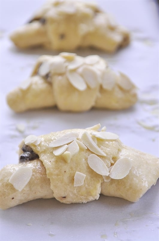 Chocolate Almond Croissants