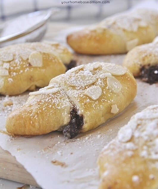 Chocolate Almond Croissants