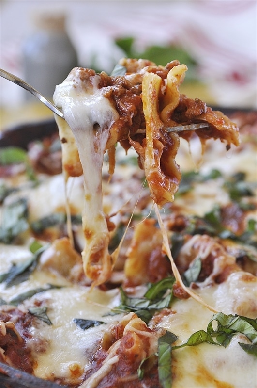 One Skillet Lasagna