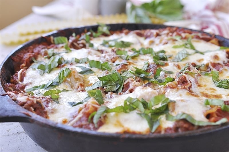 One Skillet Lasagna