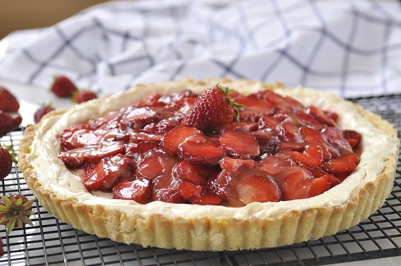 Strawberry Lemon Cheesecake Tart