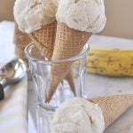 3 banana ice cream cones
