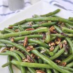 Green Beans with Caramelzied Pecans