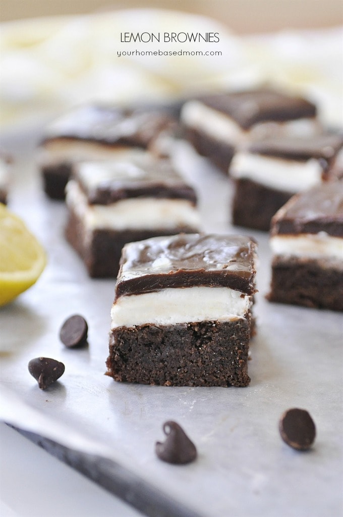 LEMON BROWNIES from @leighannewilkes