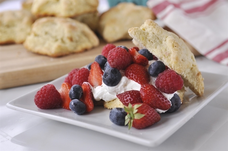 Lemon Berry Shortcakes with Lemon Cream