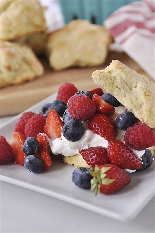 Lemon Berry Shortcakes with Lemon Cream