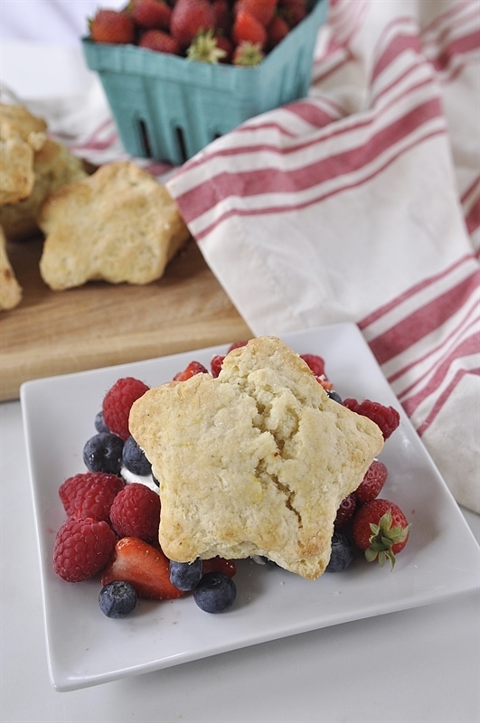 Lemon Berry Shortcakes with Lemon Cream