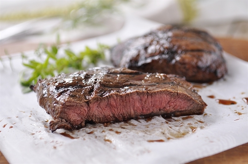 Balsamic Herbed Flat Iron Steak