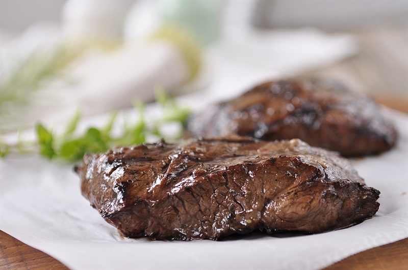 Balsamic Herbed Flat Iron Steak