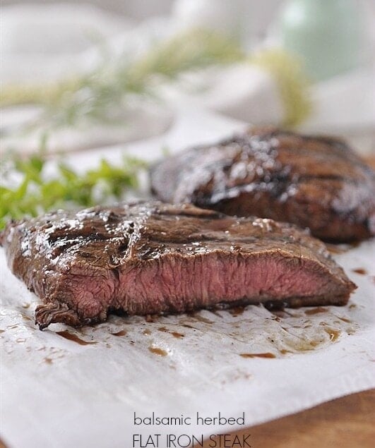 Balsamic Herbed Flat Iron Steak