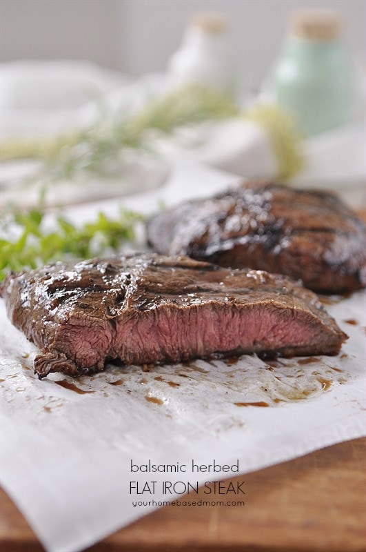 Balsamic Herbed Flat Iron Steak