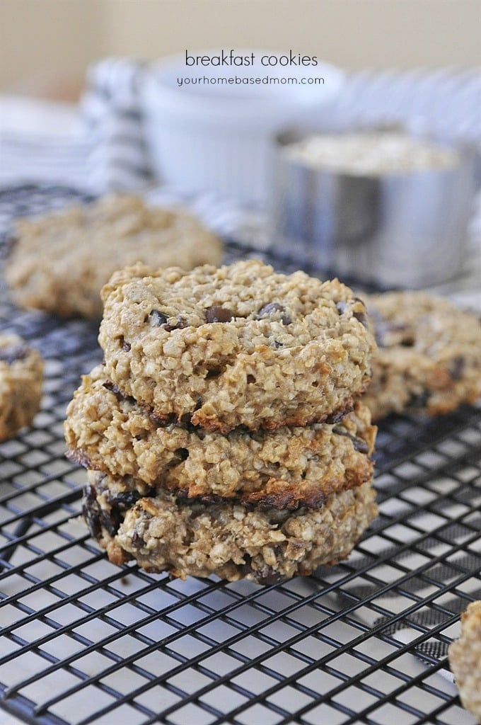 breakfast cookies peanut butter oatmeal breakfast cookies