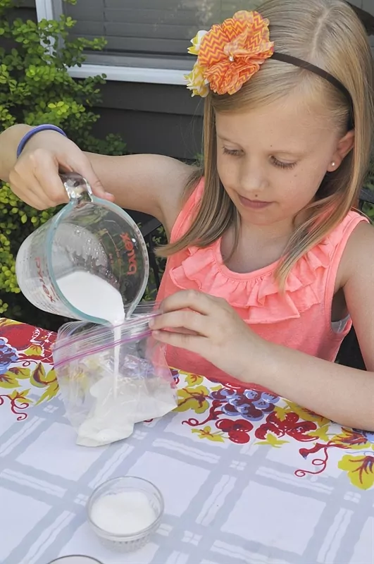 Making Ice Cream in a Bag