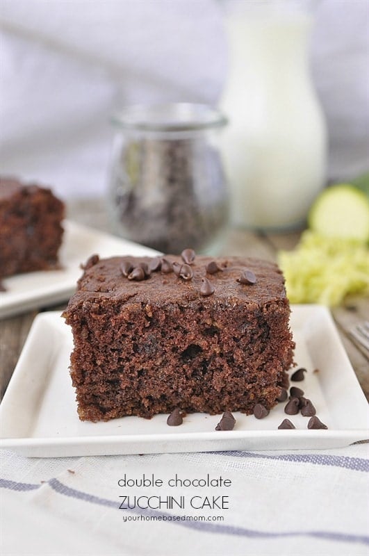Double Chocolate Zucchini Cake - nobody will even know this dessert is healthy if you don't tell them what's in it! 