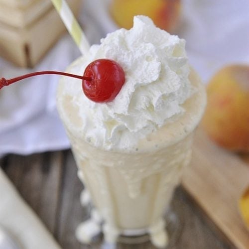 Fresh Peach Shake - Your Homebased Mom