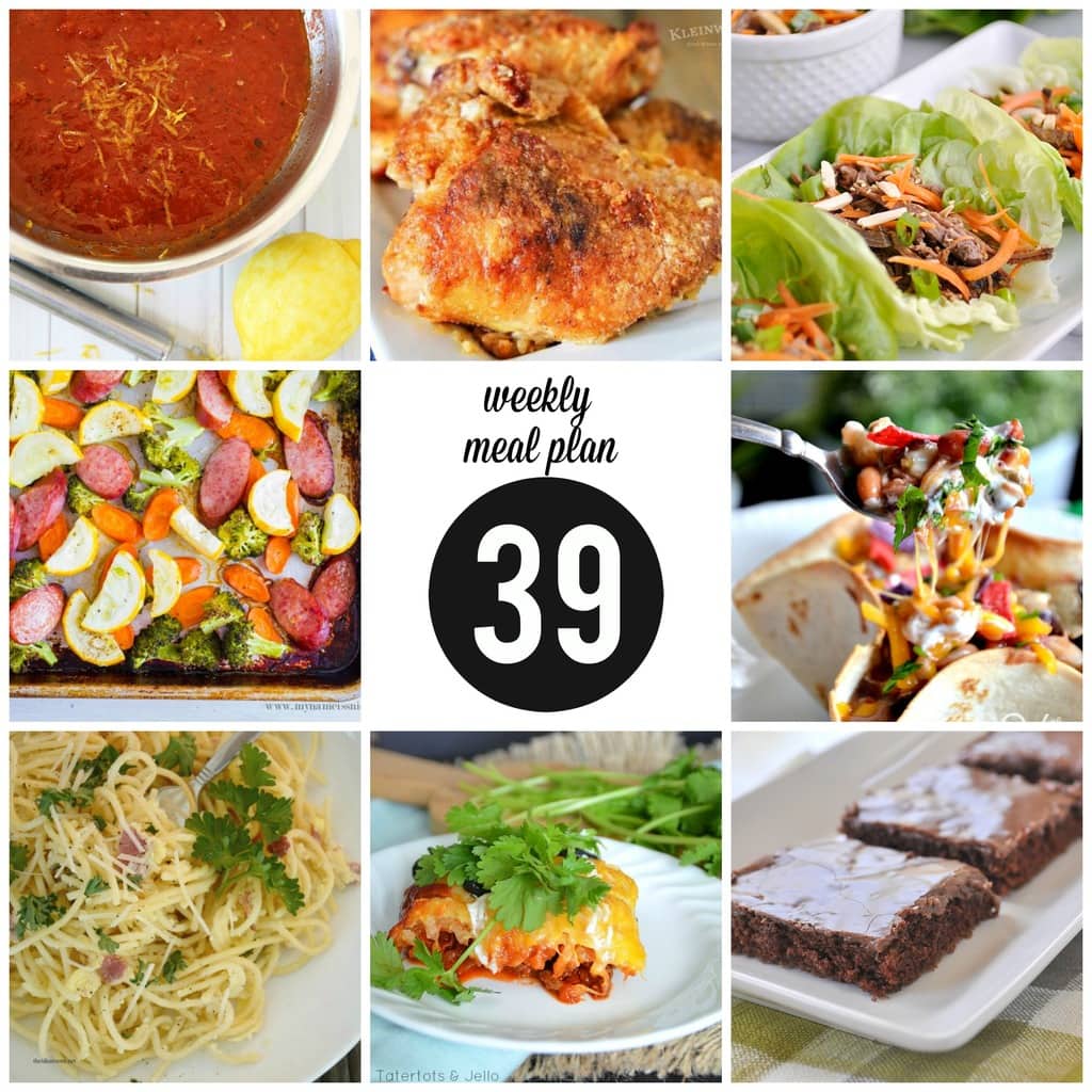 Weekly Meal Plan 39 square