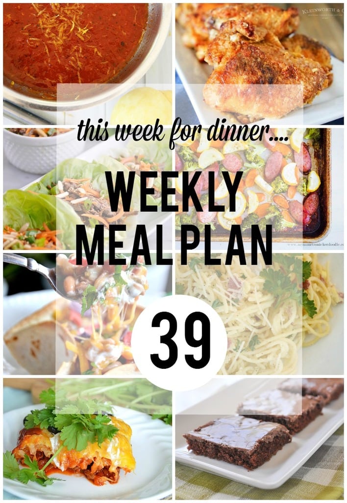 Weekly Meal Plan 39