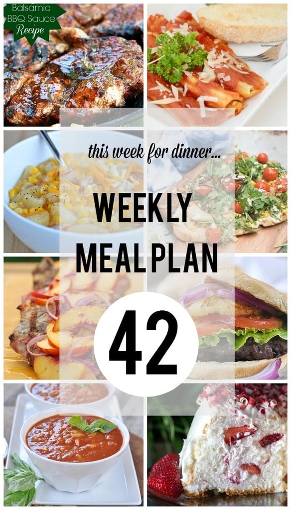 Weekly Menu Plan 42 - The Idea Room