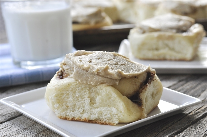 Amish Cinnamon Rolls with Caramel Frosting