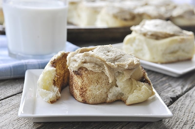 Amish Cinnamon Rolls with Caramel Frosting